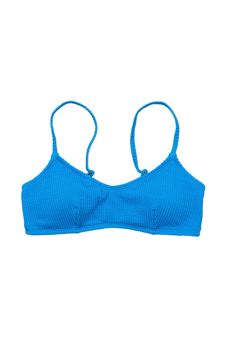 Snapper Rock Textured Bikini Top, Main, color, Marine Blue
