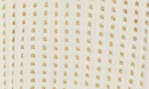 Sanctuary Open Stitch Polo Sweater Vest In Milk