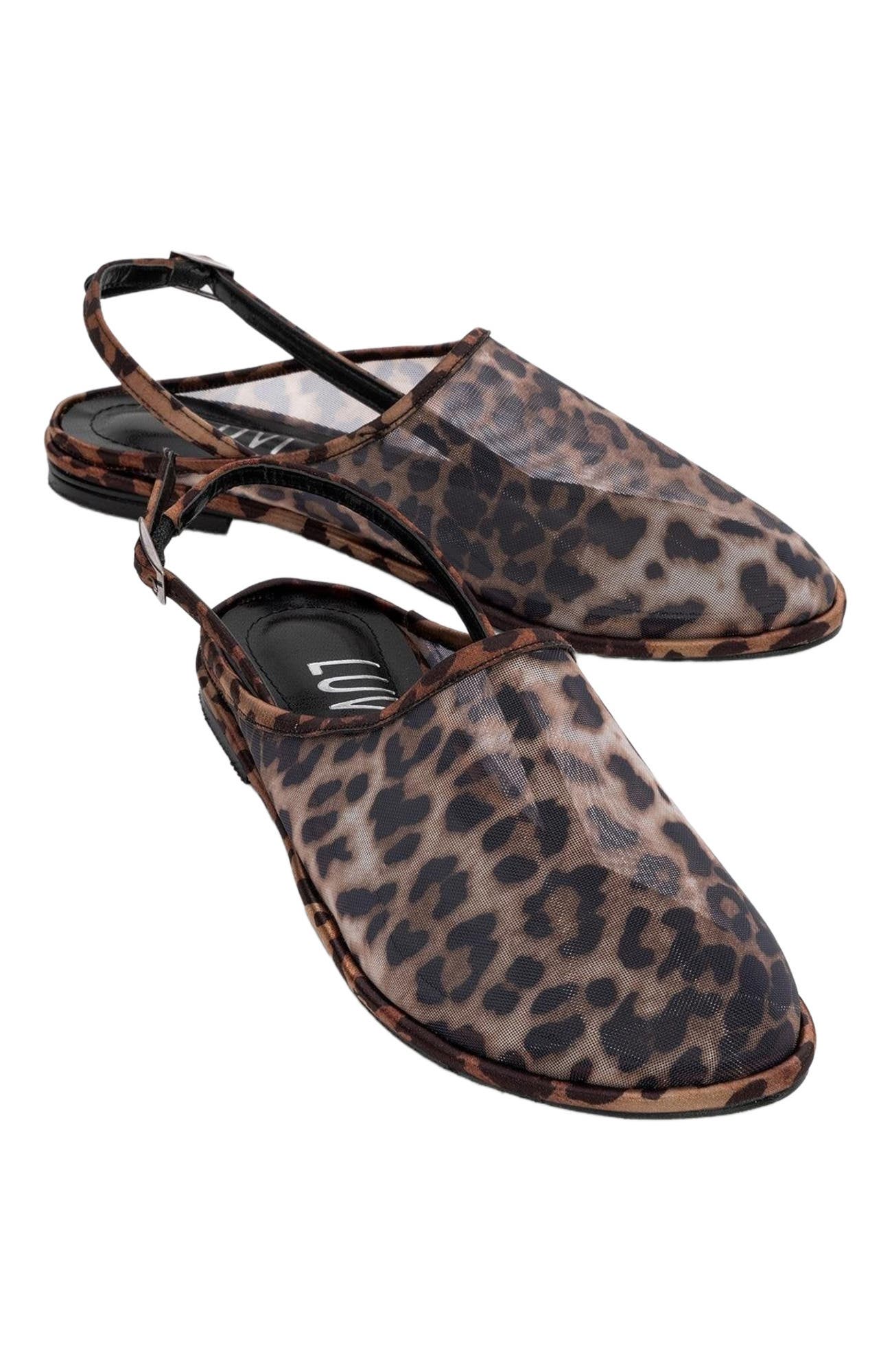 Prologue Shoes Shen Mesh Sandal, Alternate, color, Leopard Faux Leather