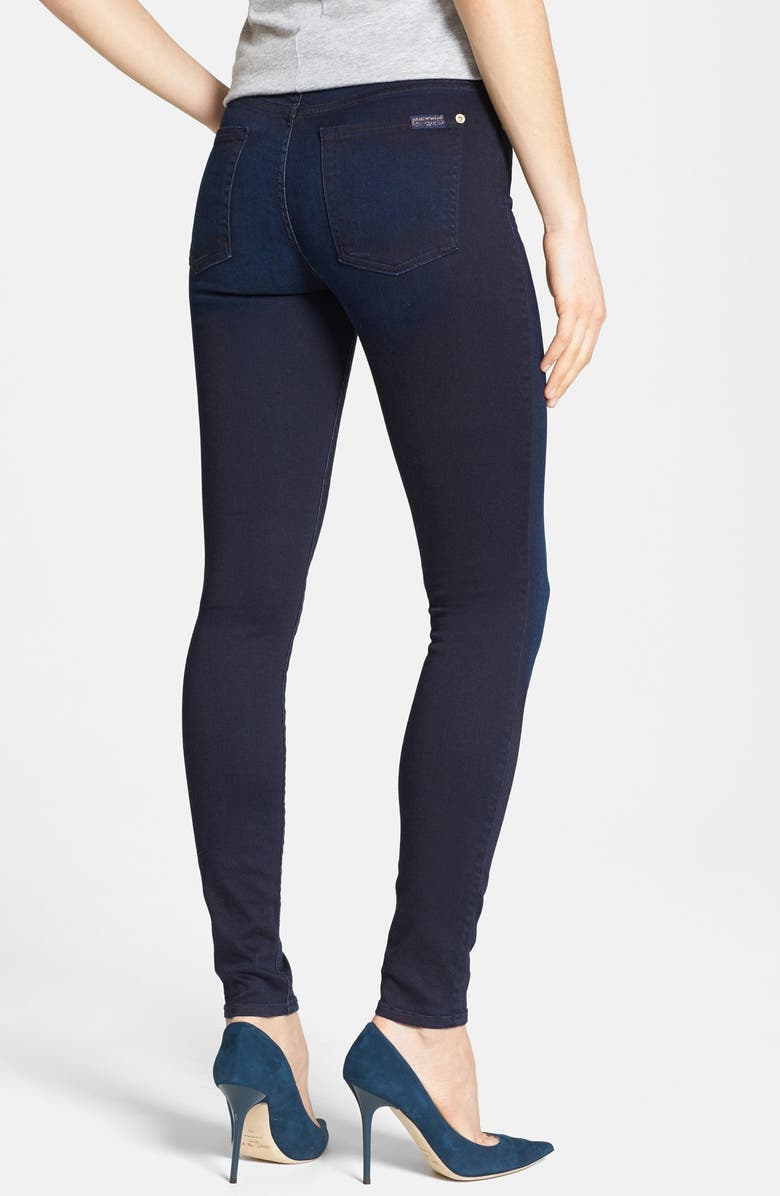 7 For All Mankind <sup>®</sup> High Rise Skinny Jeans, Alternate, color,