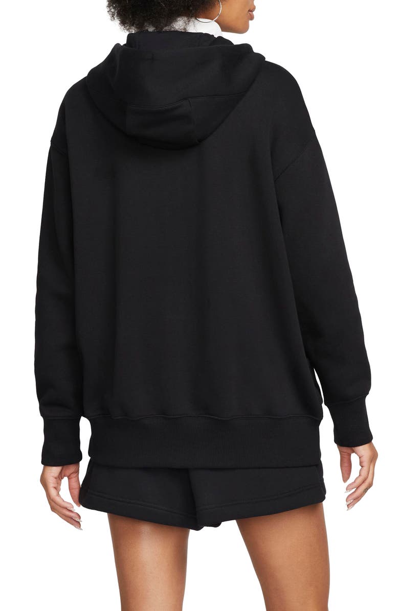 Nike Sportswear Phoenix Fleece Full Zip Hoodie, Alternate, color, 010 Black/Sail