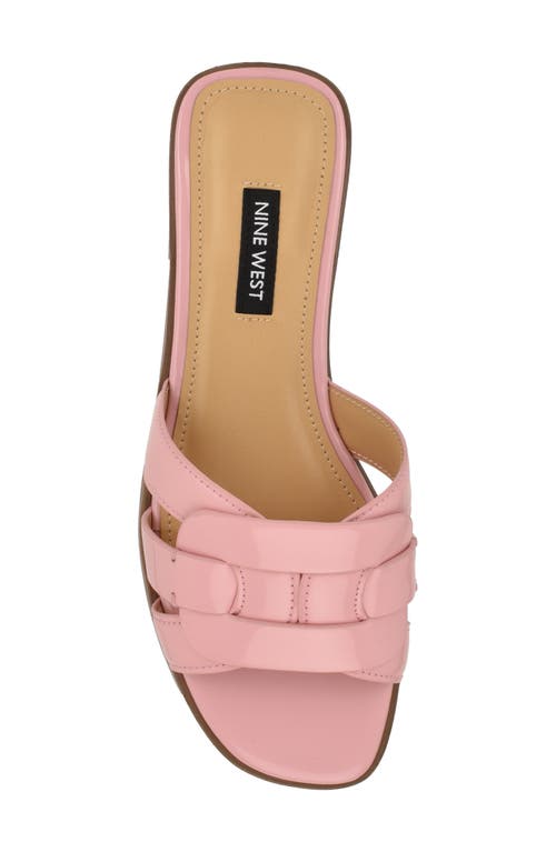 Nine West Glorie Slide Sandal In Light Pink