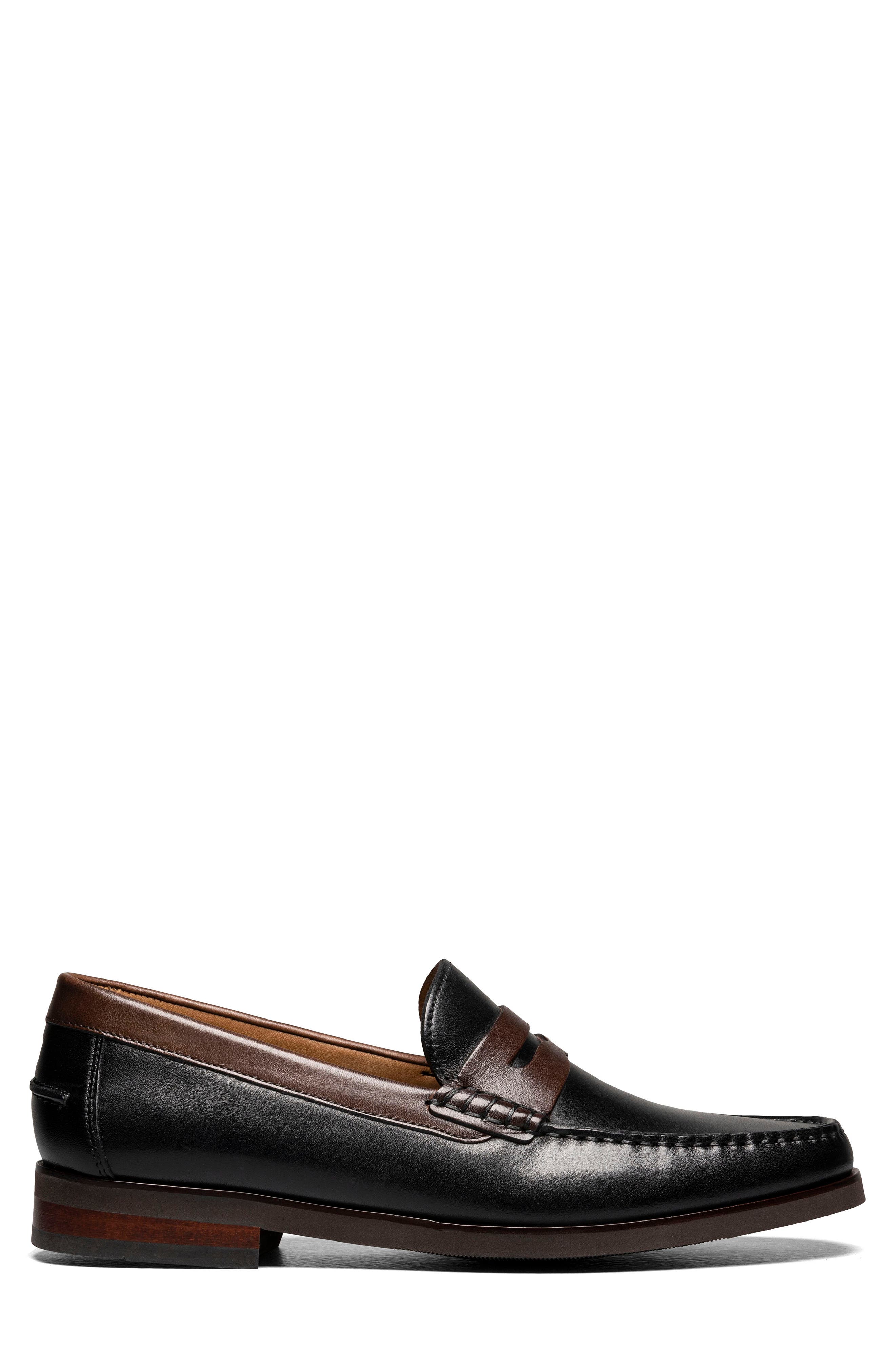 Florsheim Berkley Flex Penny Loafer, Alternate, color, Black/ Brown