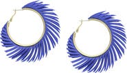OLIVIA WELLES Fringe Hoop Earrings