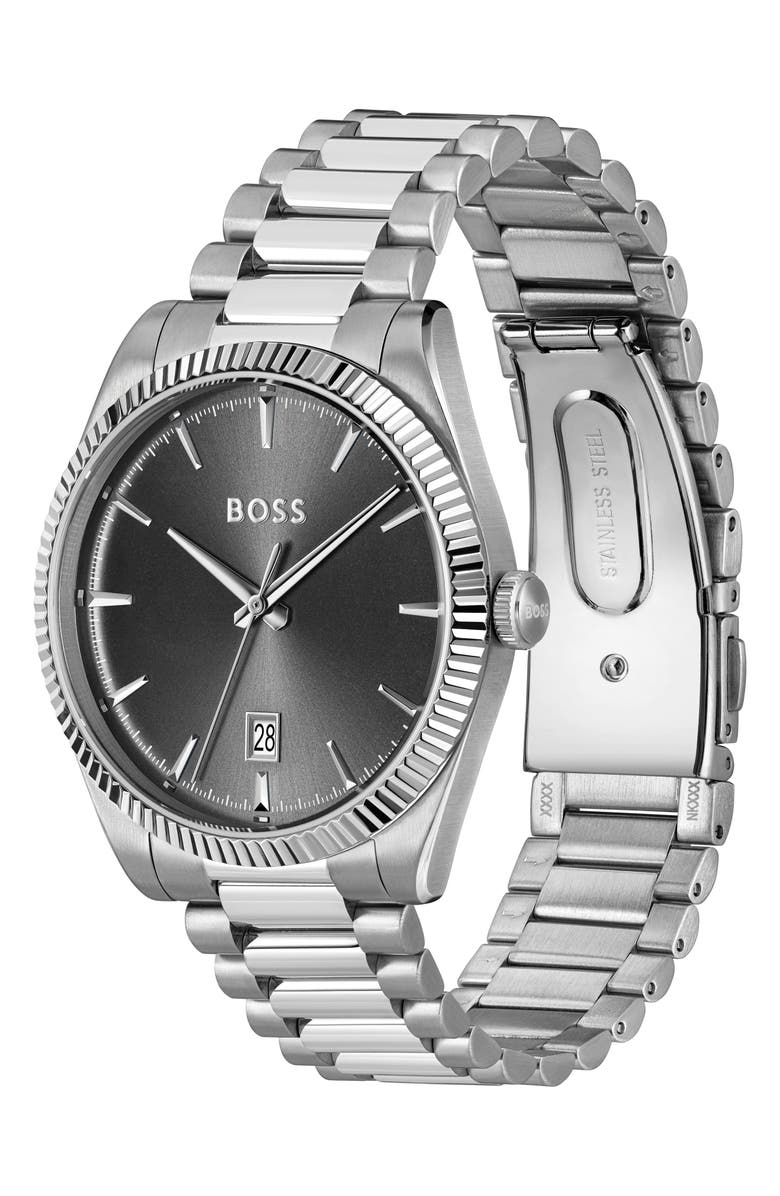 BOSS Cheswick Bracelet Watch, 40mm, Alternate, color, 