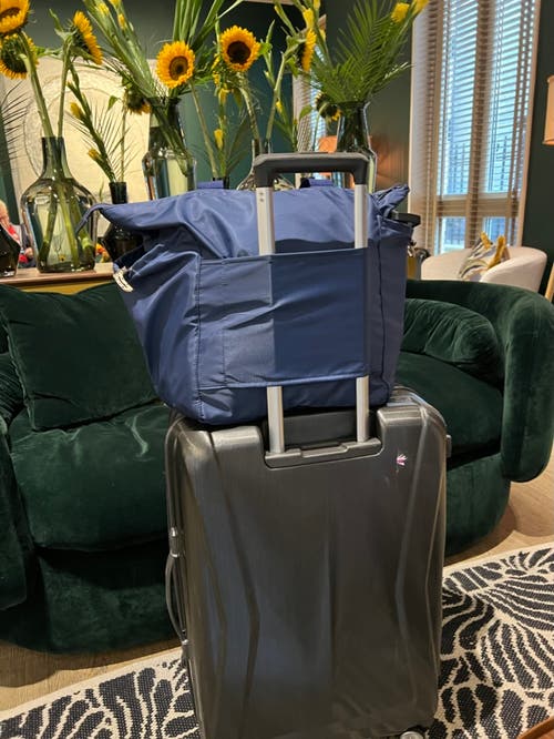 Bybba The Ripple Tote Bag In Navy Blue