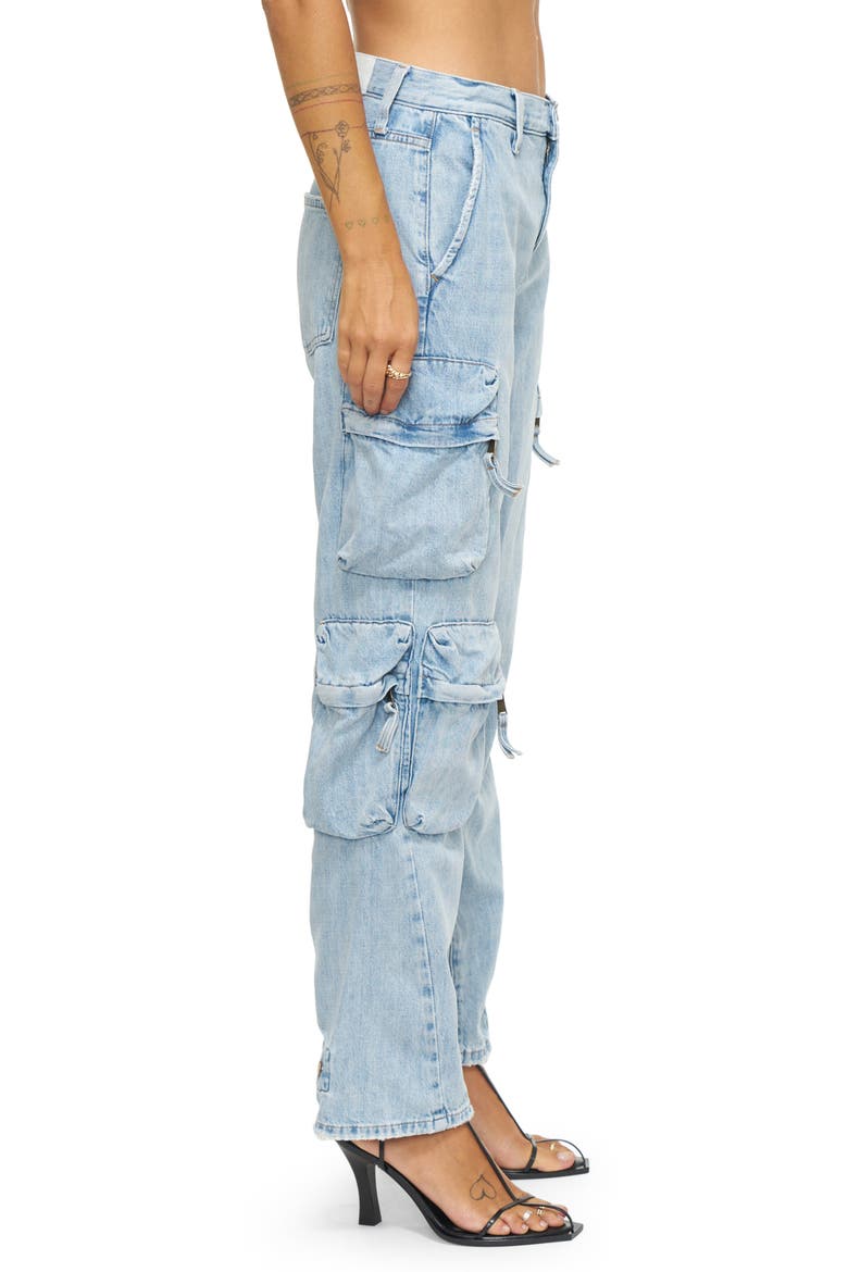 Bobbie Utility Cargo Jeans, Alternate, color, KANAN