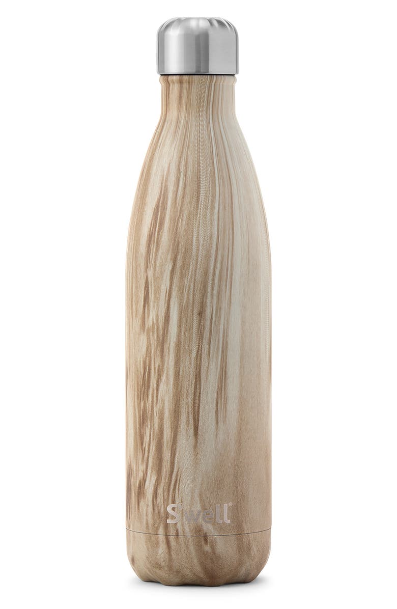 S'well Blonde Wood 25-Ounce Insulated Stainless Steel Water Bottle, Main, color, 