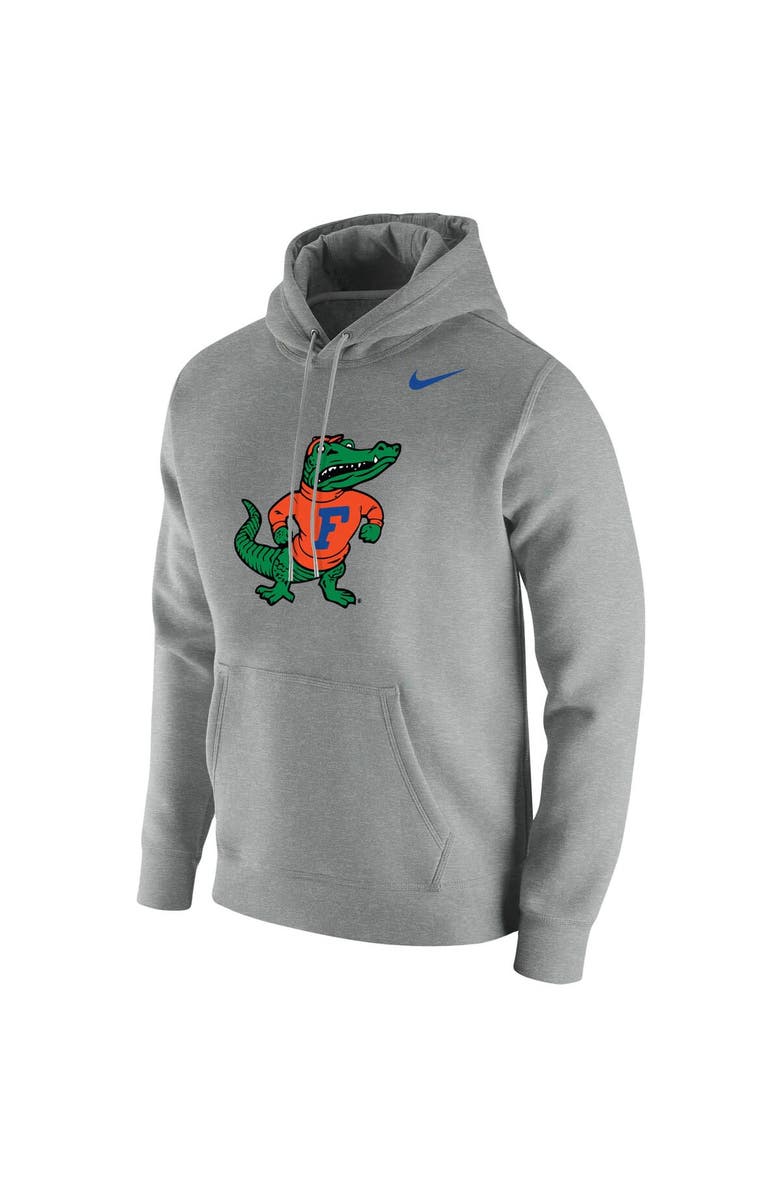 Nike Men's Nike Heathered Gray Florida Gators Vintage School Logo Pullover Hoodie, Alternate, color, 