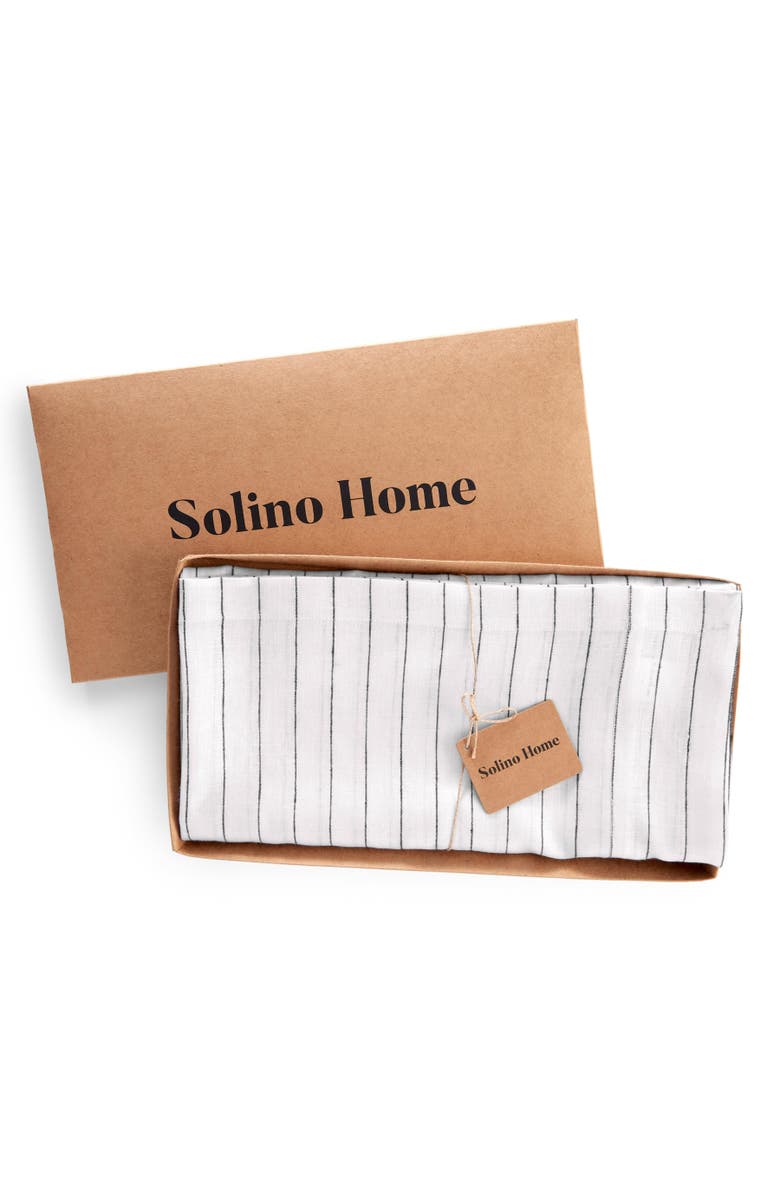 Solino Home Linen Tablecloth - Pinstripe, Alternate, color, 