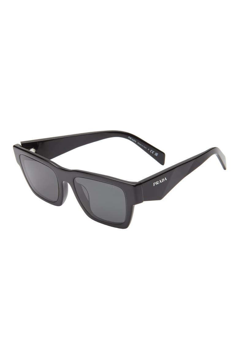 Symbole 54mm Pillow Sunglasses, Alternate, color, BLACK