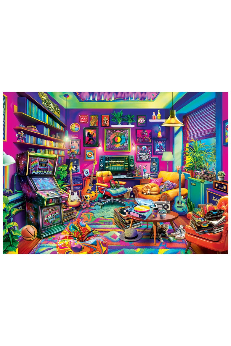 Black Light Den 1000 Piece Jigsaw Puzzle, Alternate, color, Multicolor