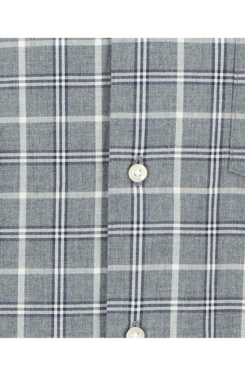 Barbour Bramham Tailored Fit Plaid Cotton Button-Down Shirt, Alternate, color, Grey Marl