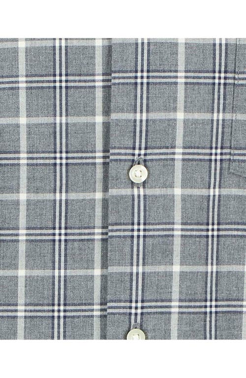 Barbour Bramham Tailored Fit Plaid Cotton Button-down Shirt In Gray