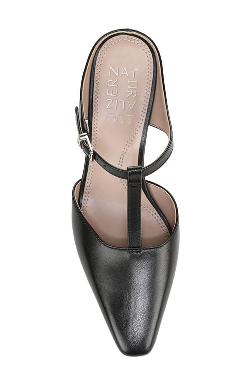 Naturalizer Gem T-strap Kitten Heel Mule In Black