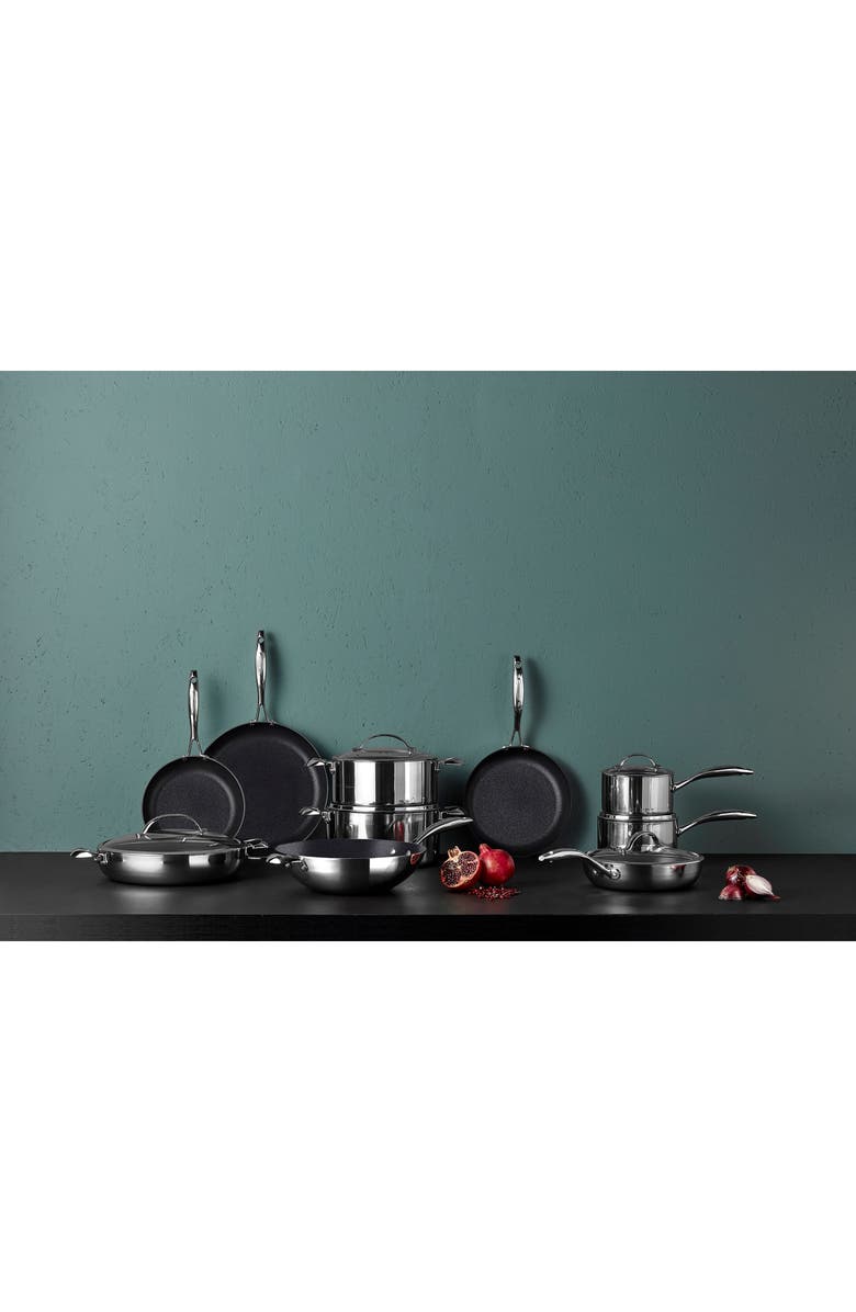 Scanpan HaptIQ 12.5-Inch Stainless Steel Chef's Pan, Alternate, color, Silver