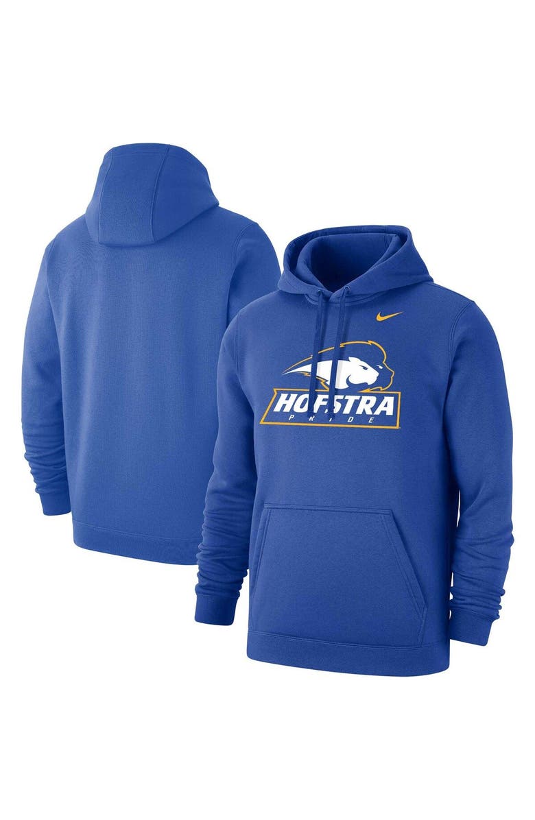Nike Men's Nike Blue Hofstra University Pride Club Fleece Pullover Hoodie, Main, color, 