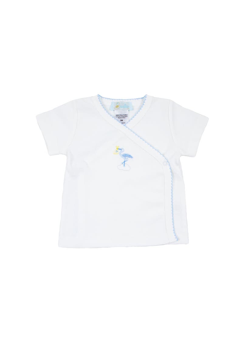 Cuclie Just Delivered Diaper Set, Alternate, color, White & Blue