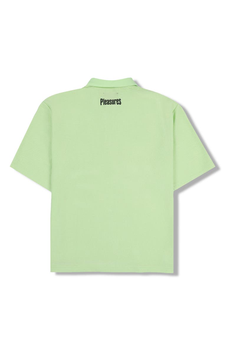 PLEASURES Revival Boxy Graphic Polo, Alternate, color, Mint