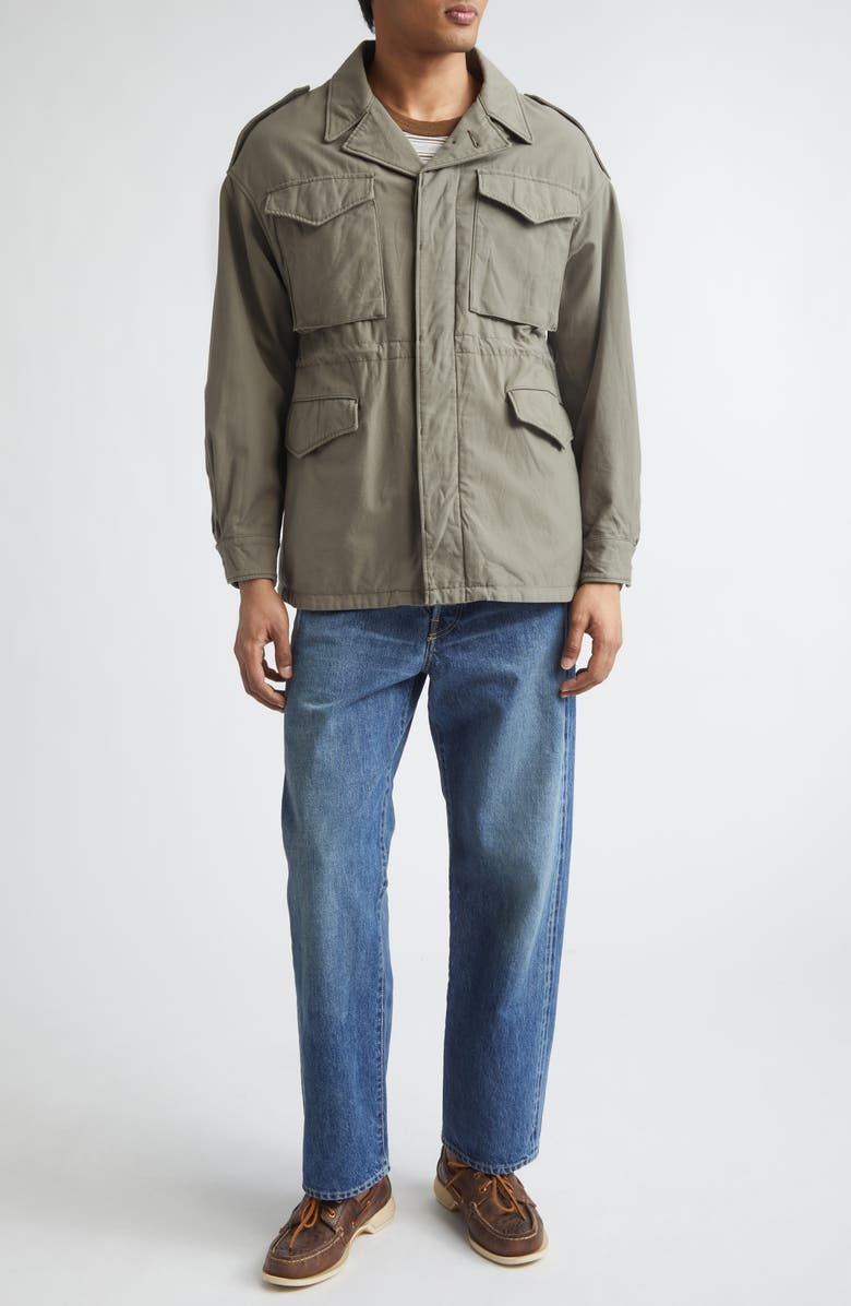 VISVIM Achse Cotton & Nylon Field Jacket, Alternate, color, Olive