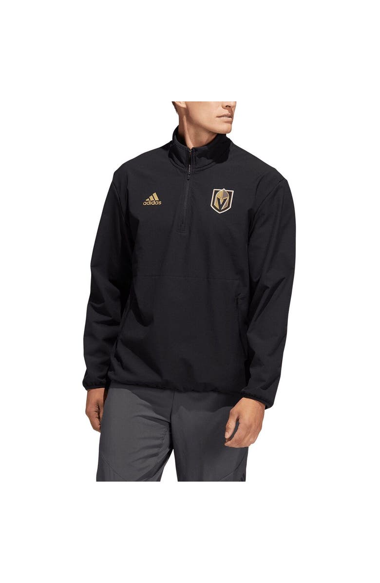 adidas Men's adidas Black Vegas Golden Knights COLD.RDY Quarter-Zip Jacket, Main, color,