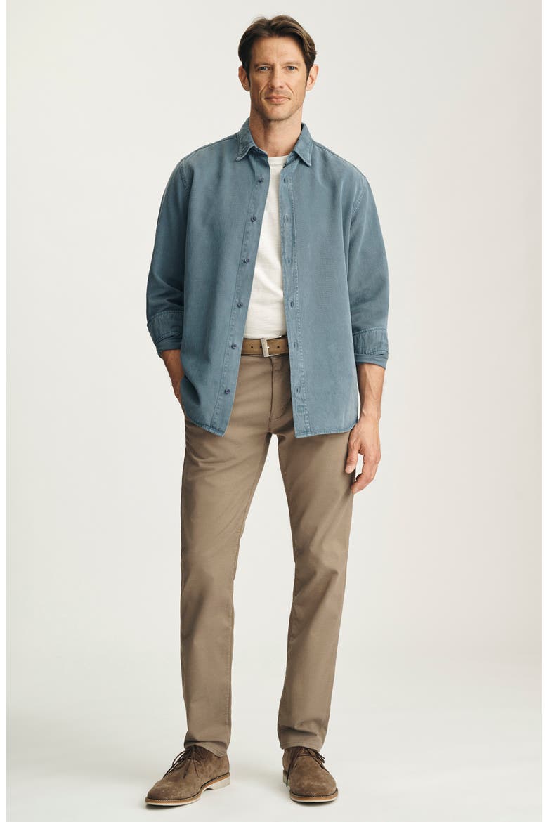 Tencel Blend Button-Up Shirt, Alternate, color, BLUE MIRAGE