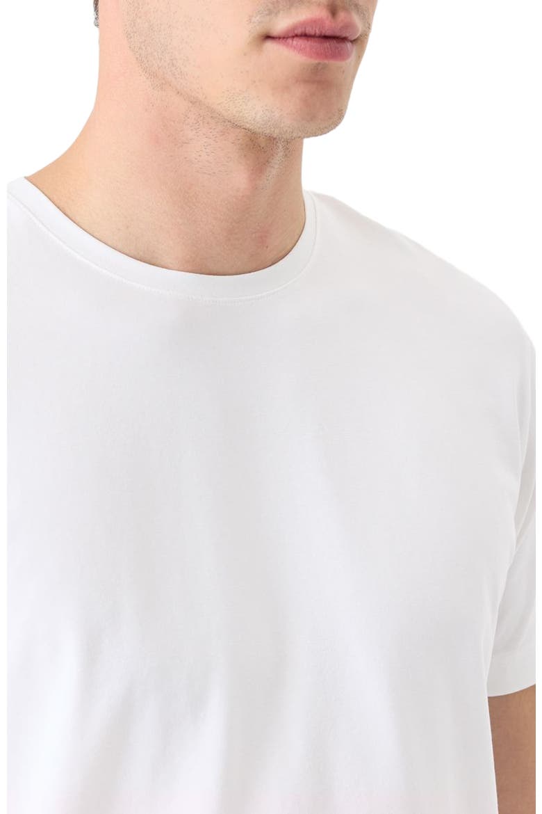 Luxe Essential Classic Fit Crewneck Tee Made With Organic Cotton, Alternate, color, White