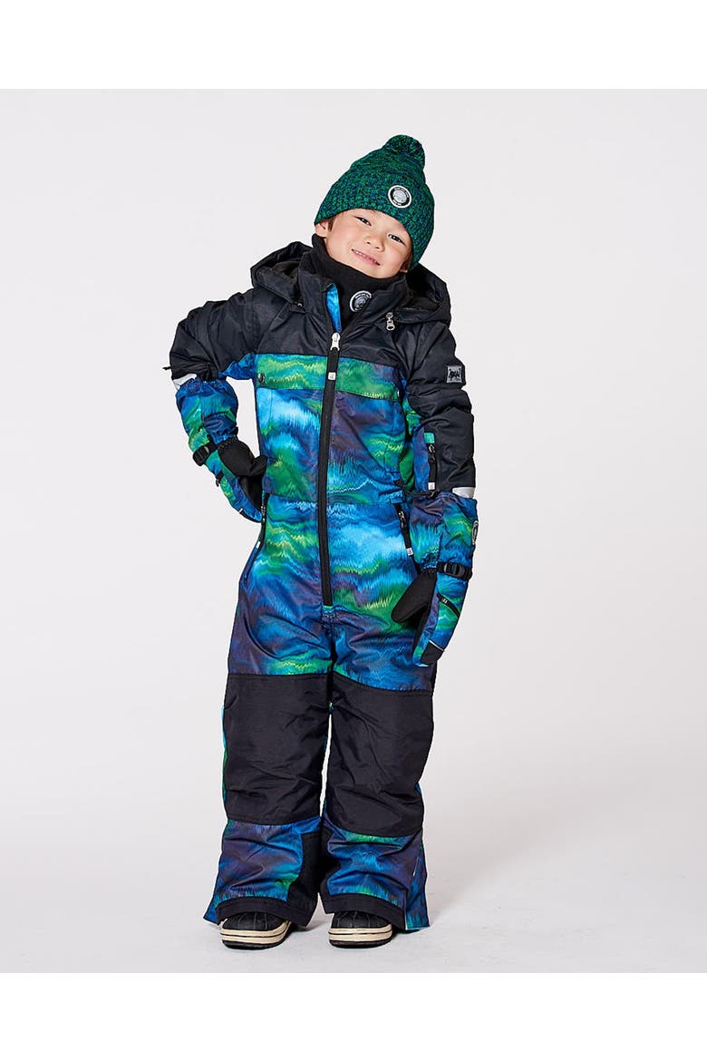 Boy One-Piece Teknik Snowsuit, Alternate, color, Aurora Borealis