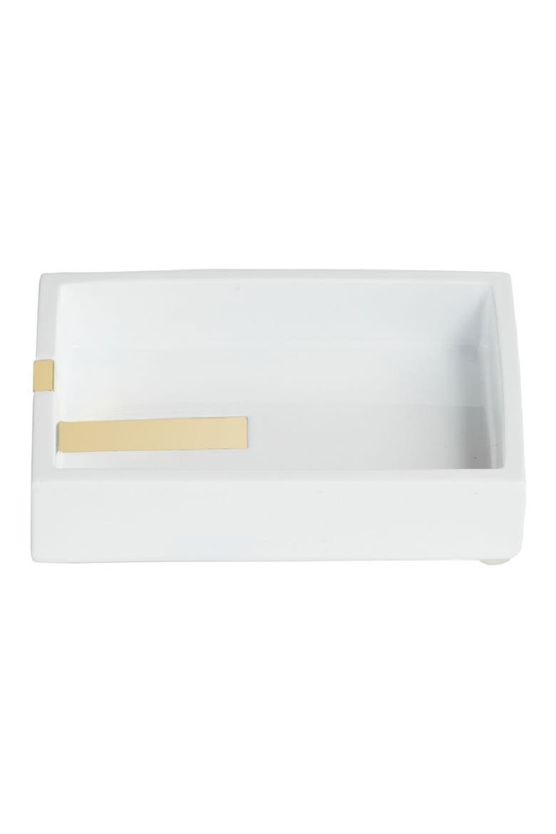 Houston Street Soap Tray, Alternate, color, WHITE