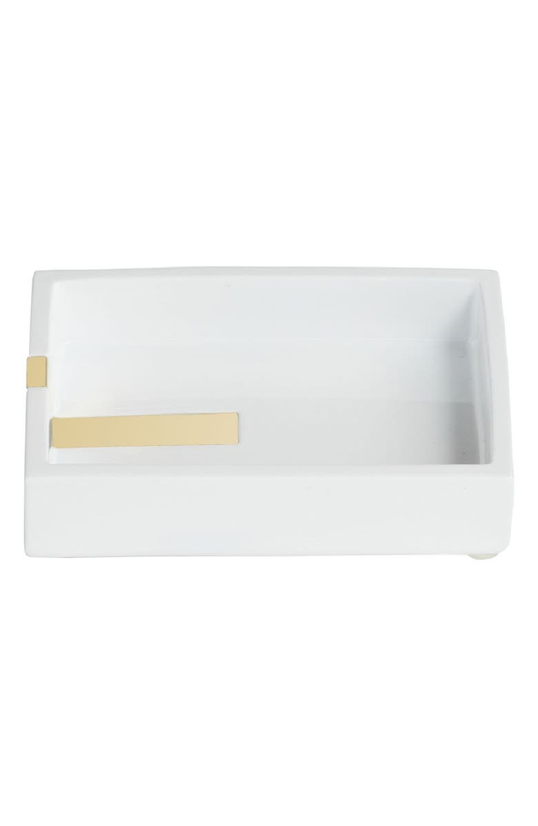 ROSELLI TRADING COMPANY Houston Street Soap Tray, Alternate, color, White