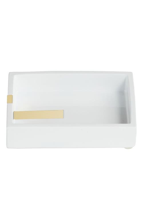 Roselli Trading Company Houston Street Soap Tray In White