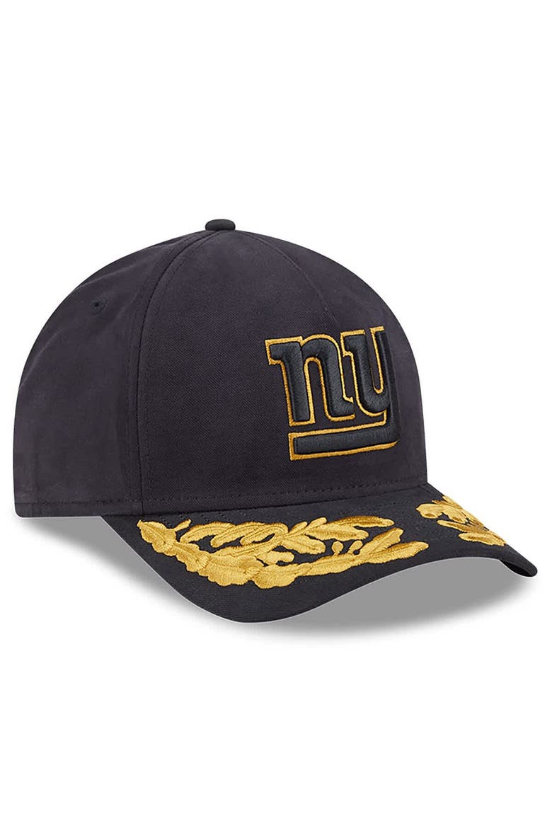 Men's New Era x Alpha Industries  Black New York Giants A-Frame 9FORTY Adjustable Hat, Alternate, color, Black