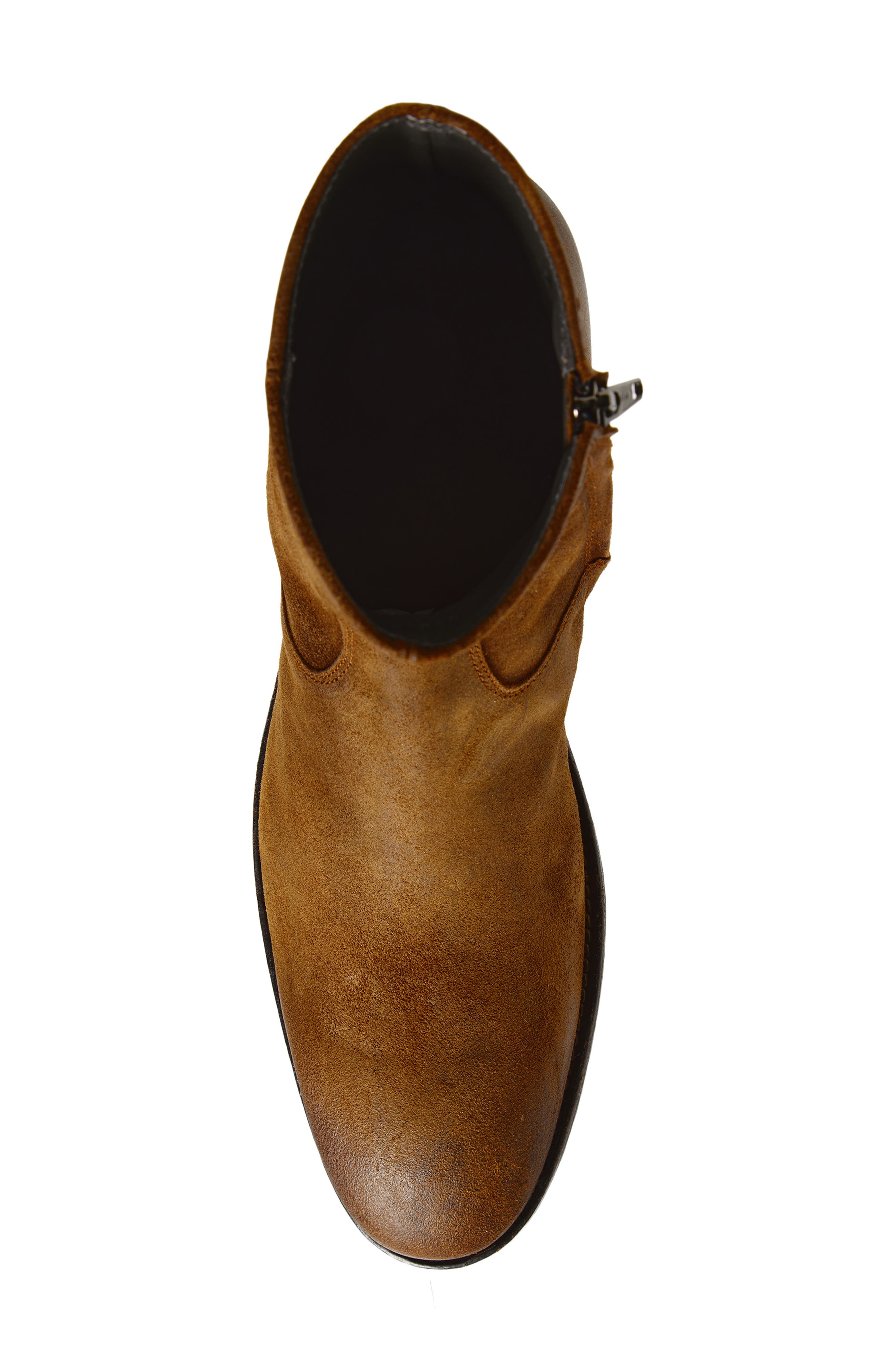 TO BOOT NEW YORK Nils Plain Toe Suede Zip Boot, Alternate, color, Hunter Sigaro