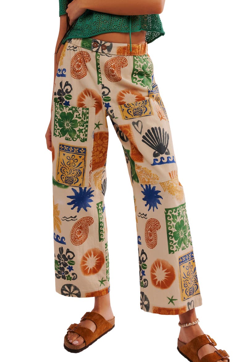 Seaside Pants, Main, color, IVORY COMBO-SUMMER S