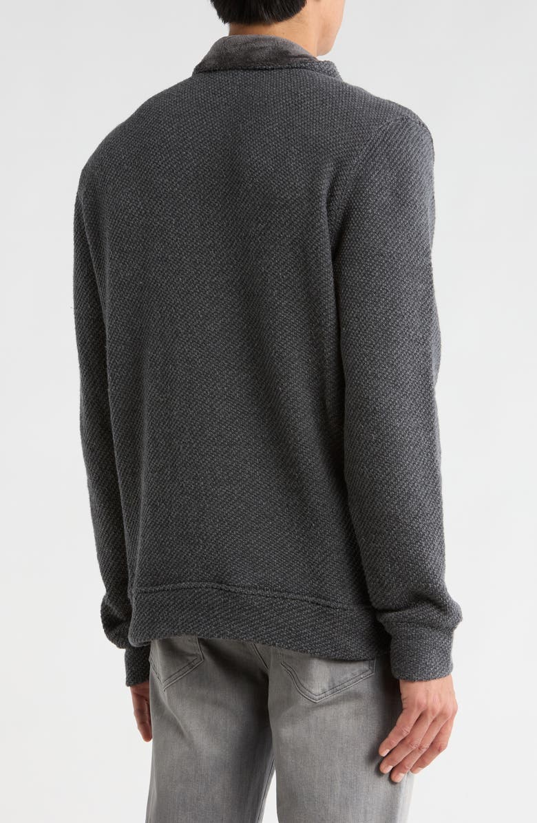 Quiksilver Hacci Faux Fur Lined Pullover, Alternate, color, Charcoal Heather