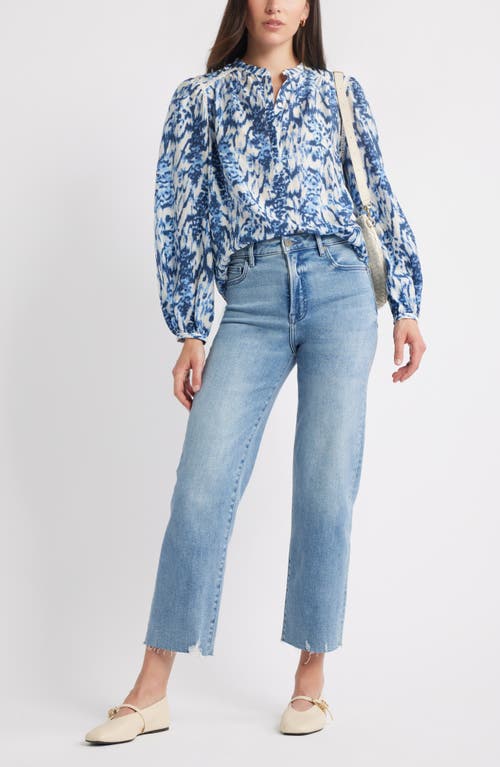 Caslonr Caslon(r) Embroidered Inset Top In Blue