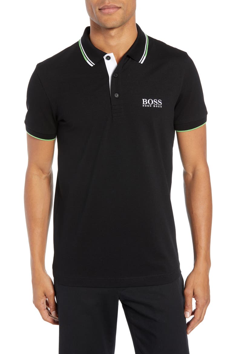 Paddy Regular Fit Polo, Main, color, BLACK