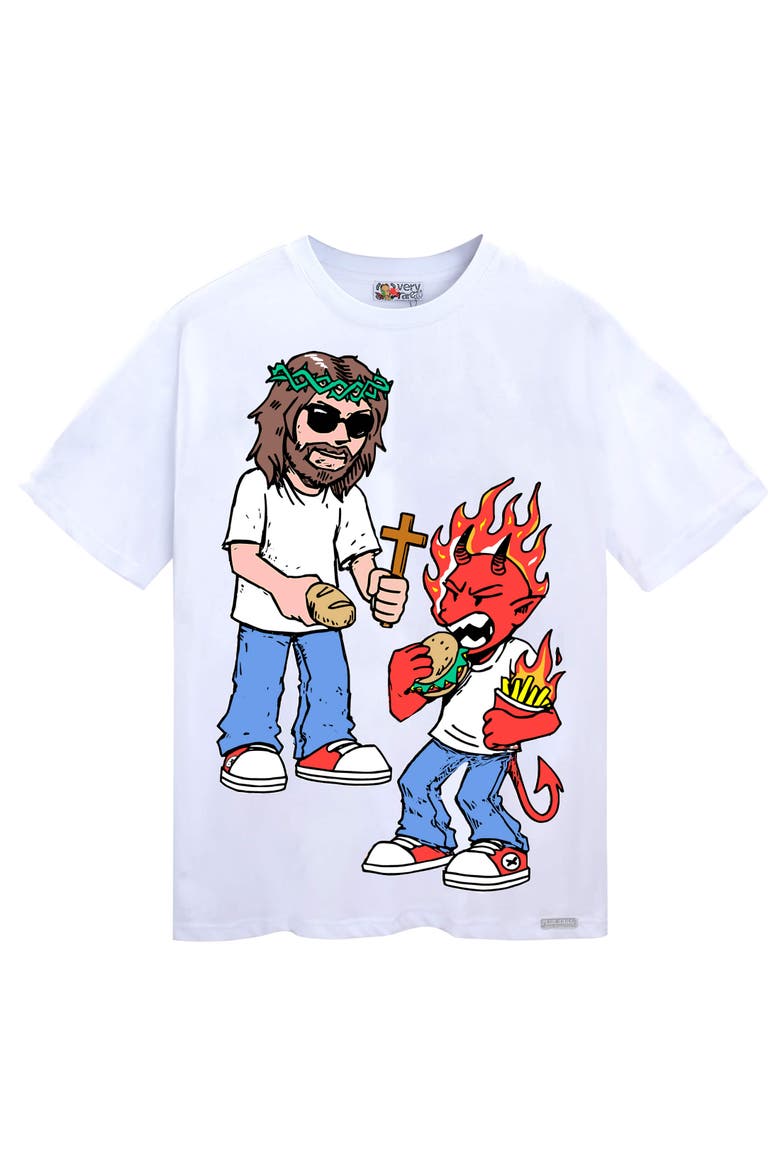 Jesus Bread Tee, Main, color, White