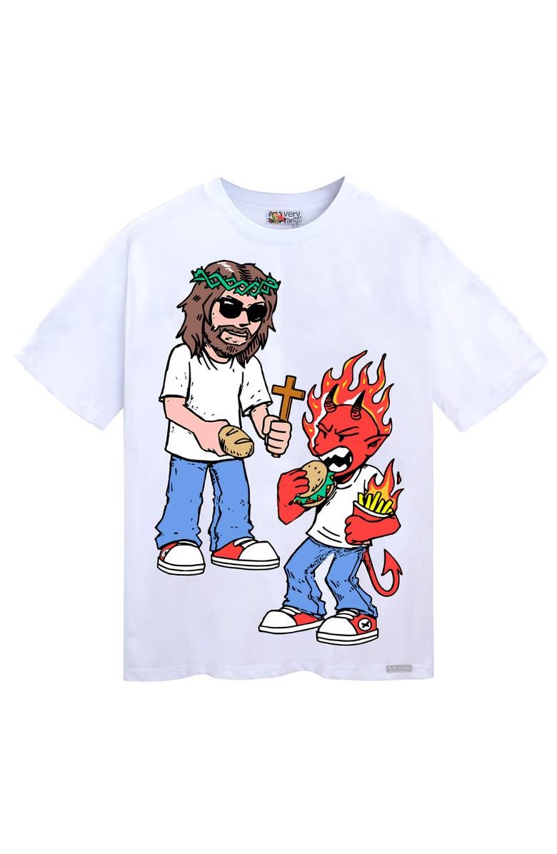 VERYRARE Jesus Bread Tee, Main, color, White