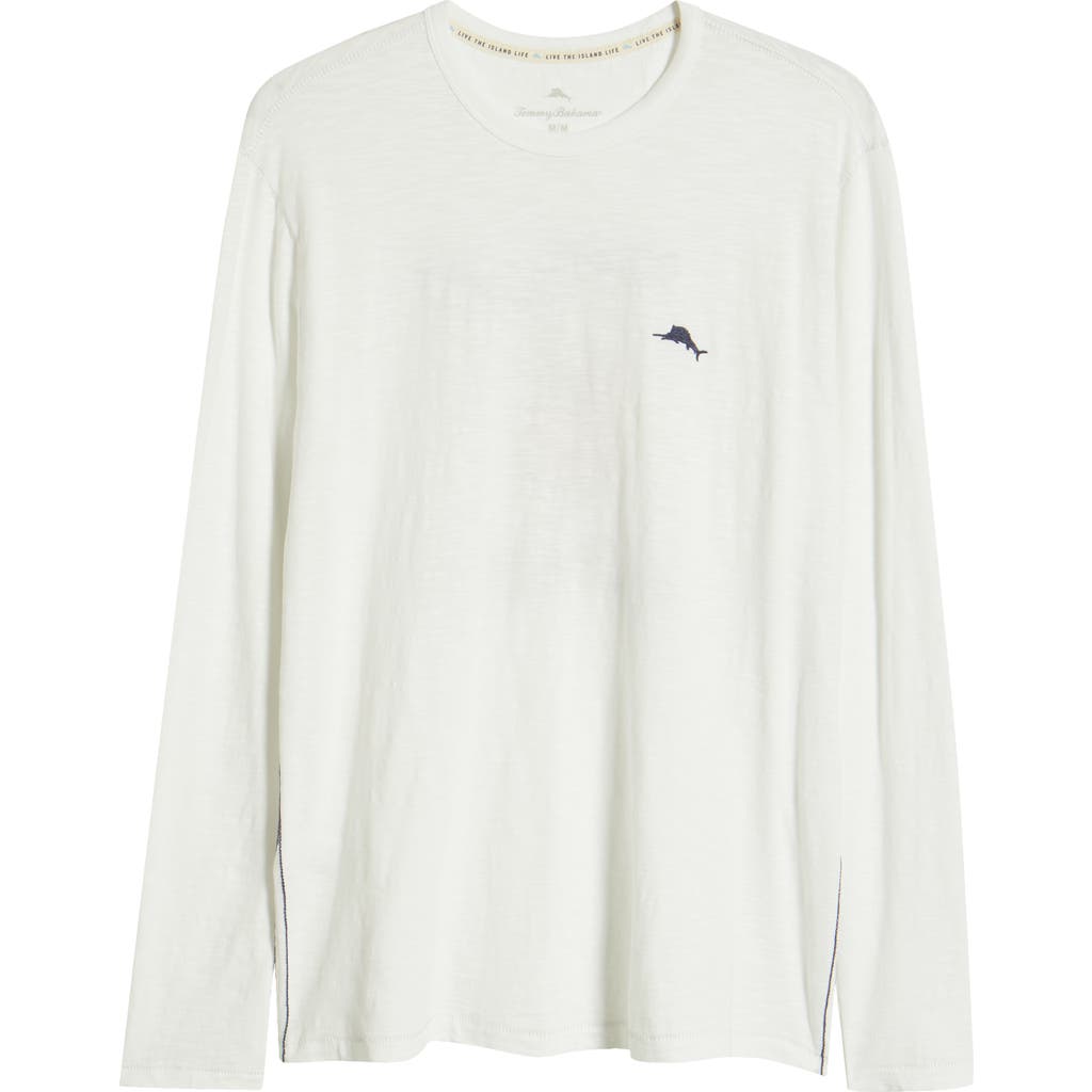 Tommy Bahama Feelin' Festive Long Sleeve Organic Cotton T-Shirt in White