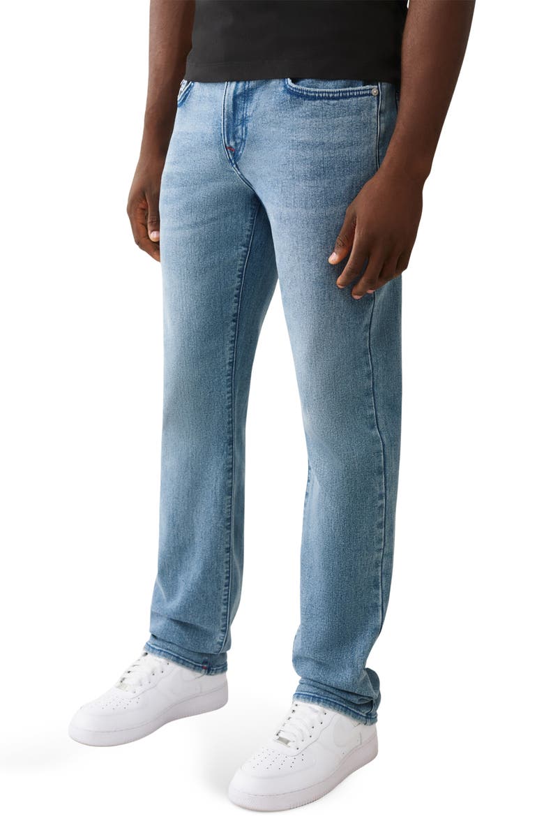 True Religion Ricky Straight Leg Jeans, Alternate, color, Light Peppermint Wash