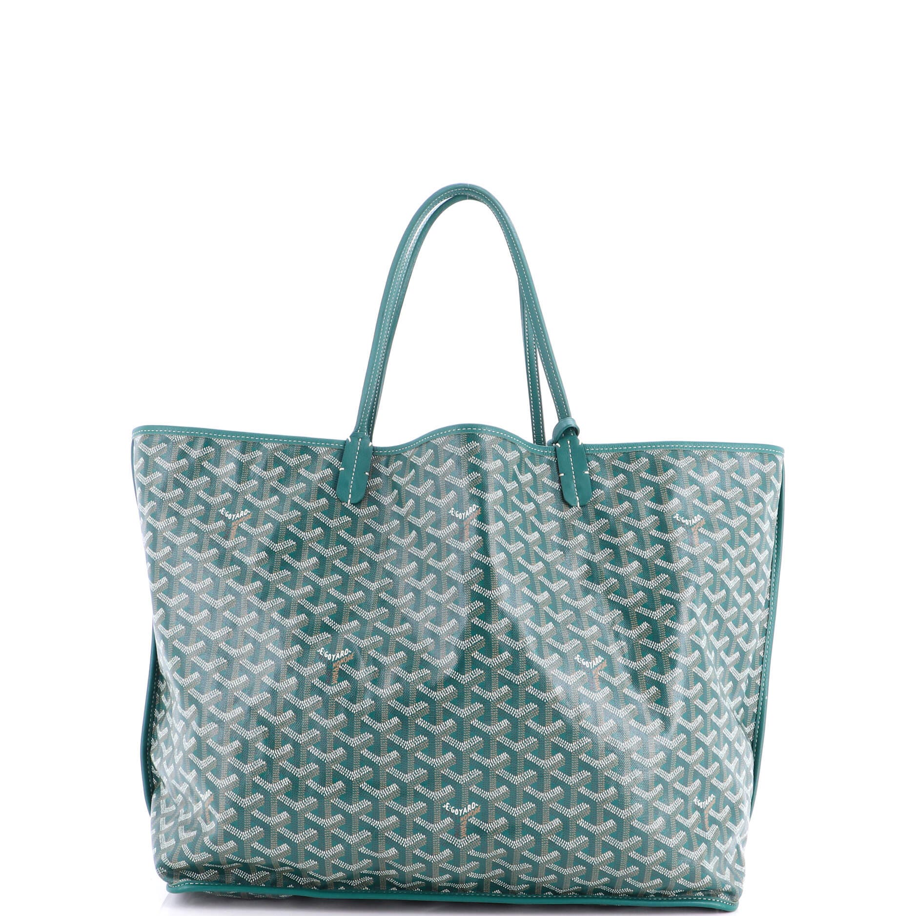 Pre-Owned Goyard Anjou Reversible Tote Coated Canvas GM, Alternate, color, Green