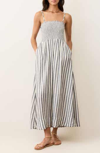 Marine Layer Stripe Smocked Sundress