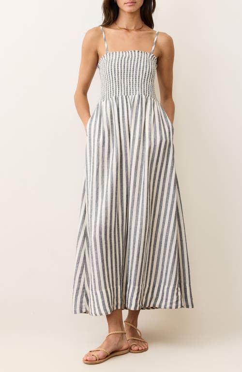 Marine Layer Stripe Smocked Sundress