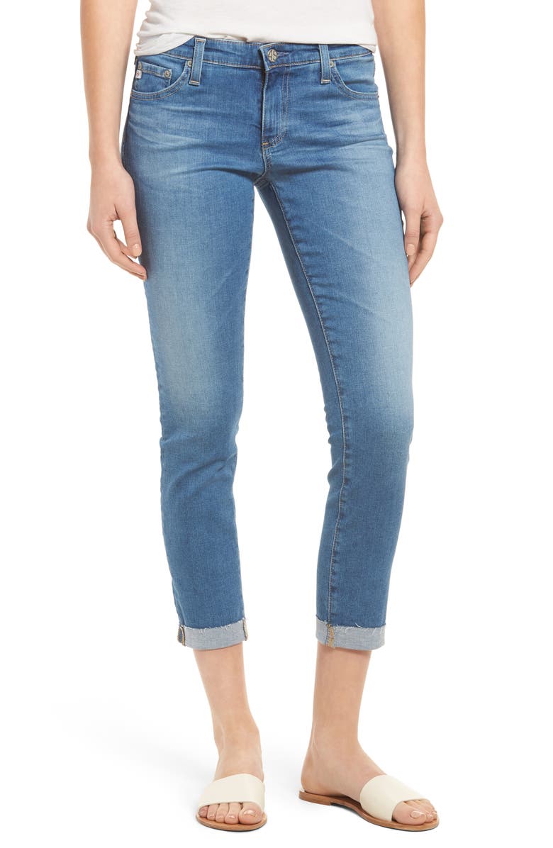 AG The Stilt Roll Cuff Cigarette Leg Jeans, Main, color, 12 Year Canyon