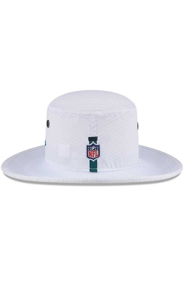 New Era Men's New Era White Philadelphia Eagles 2024 NFL Training Camp Panama Bucket Hat, Alternate, color, White