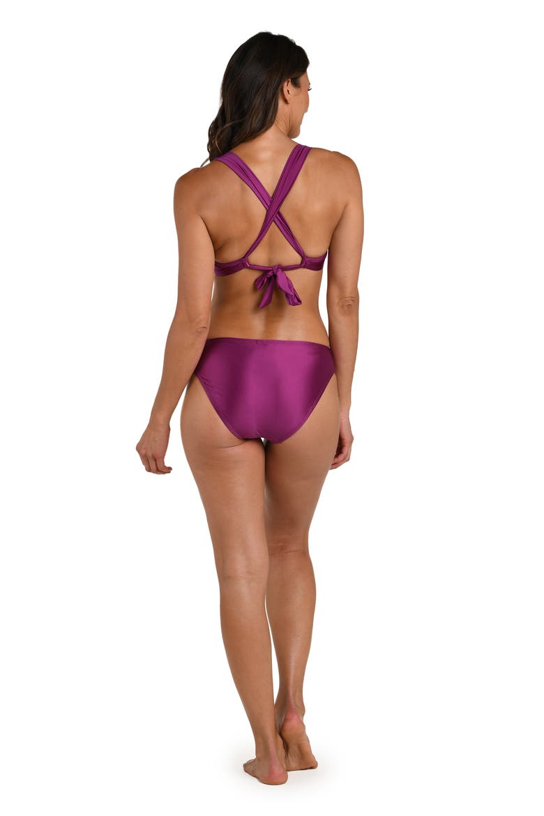 Earth Underwire Bikini Top, Alternate, color, BERRY
