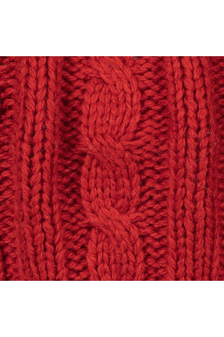 core cable knit beret, Alternate, color, ralph red