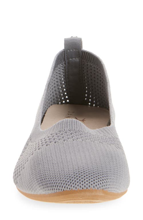 Danskin Vision Knit Ballet Flat In Grey