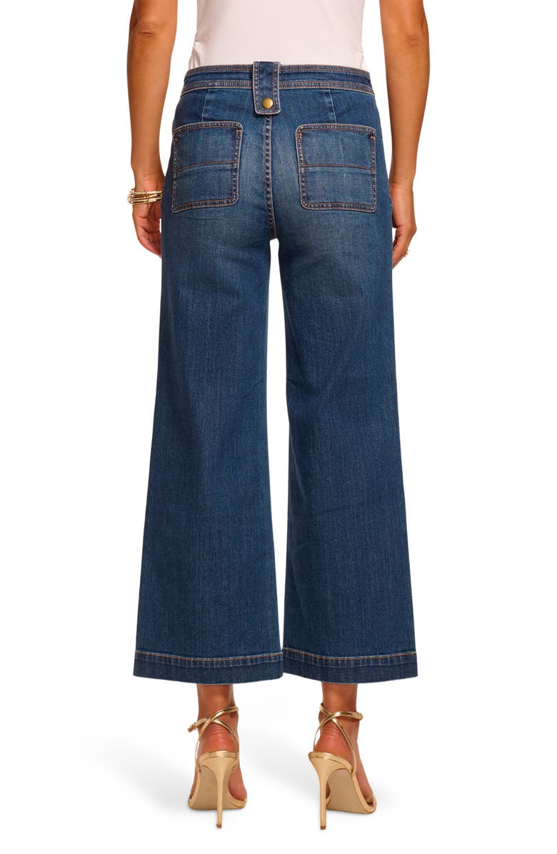 Ramy Brook Gemma Patch Pocket Wide Leg Jeans, Alternate, color, Medium Wash